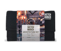 Маркеры набор SketchMarker Brush Архитектура 24 шт, SMB-24ARCH