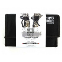 Маркери набір SketchMarker Brush Дизайн одягу 24 шт, SMB-24FASH