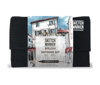 Маркеры набор SketchMarker Brush Внешний воздух 24 шт, SMB-24OUTD
