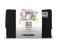 Маркеры набор SketchMarker Brush Шаг 1 24 шт, SMB-24STEP2