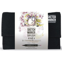 Маркеры набор SketchMarker Brush Шаг 1 24 шт, SMB-24STEP2