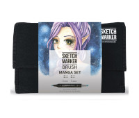 Маркеры набор SketchMarker Brush Манга 24 шт, SMB-24MANG