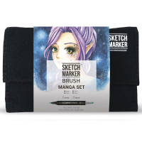 Маркери набір SketchMarker Brush Манга 24 шт, SMB-24MANG