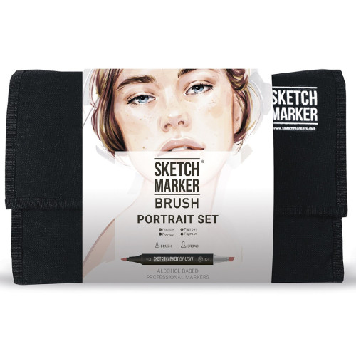 Маркеры набор SketchMarker Brush Портрет 24 шт, SMB-24PORT