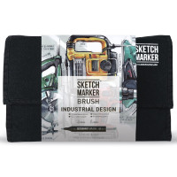 Маркери набір SketchMarker Brush Промисловий дизайн 24 шт, SMB-24IND