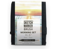 Маркеры набор SketchMarker Brush Утро 12 шт, SMB-12MORN