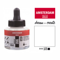 Тушь акриловая AMSTERDAM INK (105) Белила титановые 30 мл
