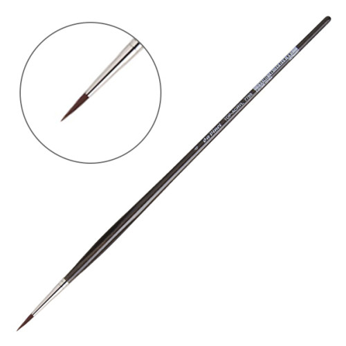 Кисть синтетика круглая DaVinci 7785, Red-brown synthetic fibre №4