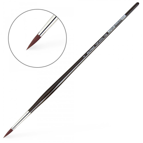 Кисть синтетика круглая DaVinci 7785, Red-brown synthetic fibre №8