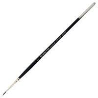 Пензель білка кругла Classic KOLOS серія 3049R № 1 коротка ручка KOLOS