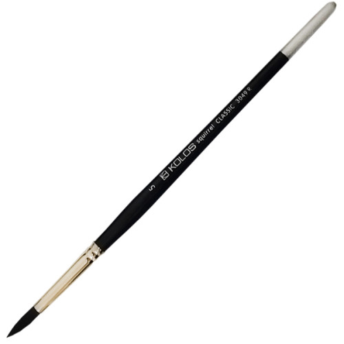 Кисть белка круглая Classic KOLOS серия 3049R № 5 короткая ручка KOLOS