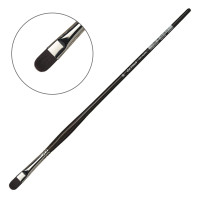 Кисть синтетика овальная daVinci серии 7485 Red-brown synthetic fibre №10