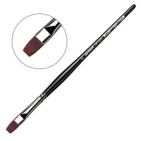 Пензель із синтетичного ворсу daVinci плоский Red-brown synthetic fibre Ser 7185 №12