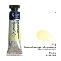 Акварельна фарба у тубах Неаполітанська світло-жовта 10 мл ROSA Gallery