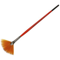 Кисть синтетика веерная KOLOS Carrot 1097FN короткая ручка №4