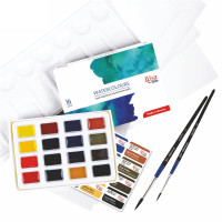 Набір для акварелі ROSA Studio фарби пензля + папір