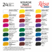 Гуашеві фарби у наборі 24х20 мл ROSA Studio