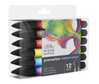 Акварельные маркеры Winsor Newton Watercolor Markers набор 12 шт. артикул 0290165