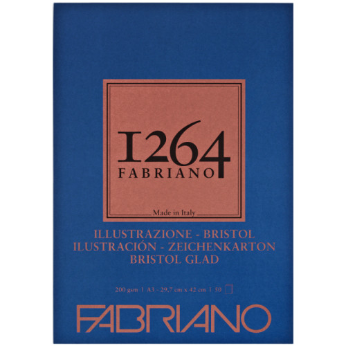 Альбом склейка для рисунка Bristol 1264 формата А4 200 г/м2 50 л Fabriano