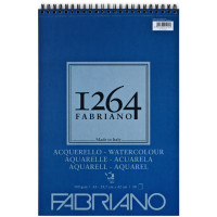 Альбом для акварели на спирали Fabriano 1264 А5 300 г/м2 20 л 25 % хлопка - хол. прес.