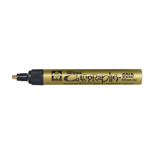 Маркер Золото Sakura Pen-Touch Calligraphy средний (MEDIUM) 5.0 мм