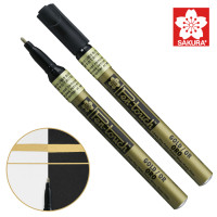 Маркер Золото Sakura Pen-Touch тонкий (FINE) 1 мм