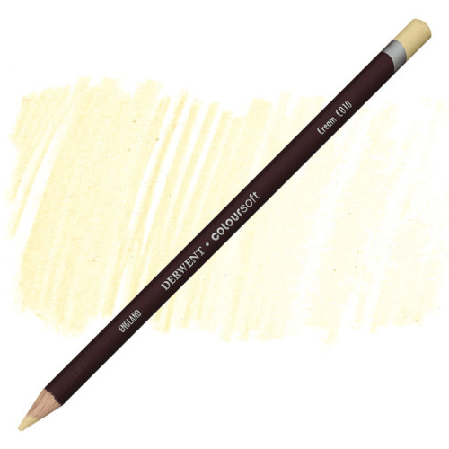 Олівець кольоровий Derwent Coloursoft кремовий С010
