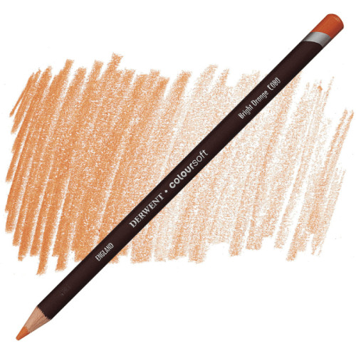 Олівець кольоровий Derwent Coloursoft Оранжевий яскравий С080