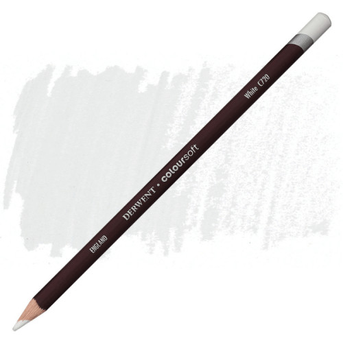 Олівець кольоровий Derwent Coloursoft білий С720