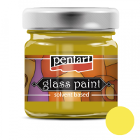 Краска витражная на основе раств холодной фиксации Жолтая 30 мл Pentart Краска витражная на основе раств холодной фиксации Жолтая 30 мл Pentart