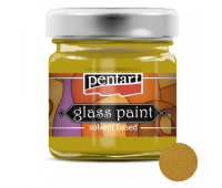 Краска витражная на основе раств холодной фиксации Золотая 30 мл Pentart