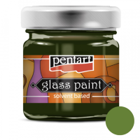 Краска витражная на основе раств холодной фиксации Оливковая 30 мл Pentart