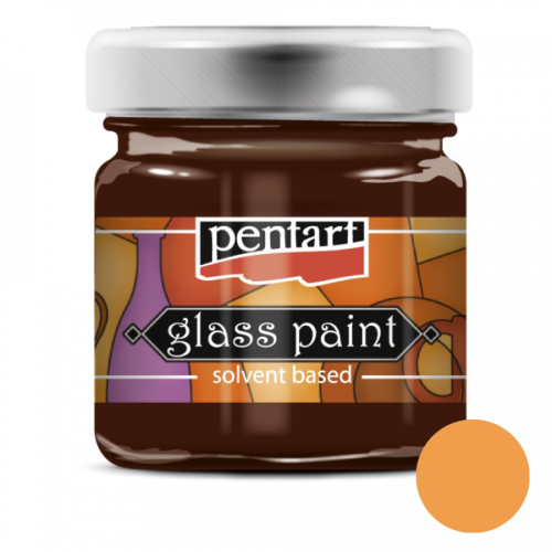Краска витражная на основе раств холодной фиксации Оранжевая 30 мл Pentart