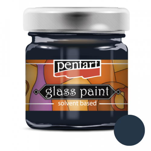 Краска витражная на основе раств холодной фиксации Синяя 30 мл Pentart