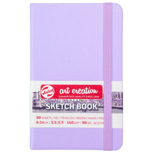 Скетчбук для графіки Art Creation 140 г/м2, 9х14 см, 80 л Pastel Violet