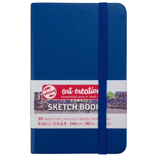 Скетчбук для графики Art Creation 140 г/м2, 9х14 см, 80 л Navy Blue