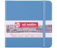 Скетчбук для графики Art Creation 140 г/м2, 12х12 см, 80 л Lake Blue