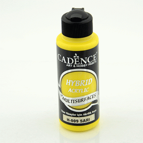 Акриловая краска Cadence Hybrid Acrylic Multisurfaces 120 мл Yellow Желтый HM0101_09