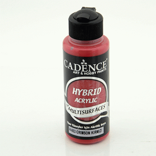 Акриловая краска Cadence Hybrid Acrylic Multisurfaces 120 мл Crimson Red Красный HM0101_53