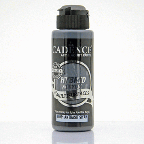 Акриловая краска Cadence Hybrid Acrylic Multisurfaces 120 мл Anthracite black Черные HM0101_91