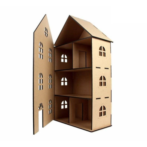 Кукольный домик Амстердам, МДФ, 71х37х18 см, ROSA TALENT