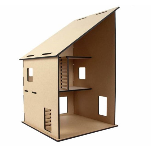 Кукольный домик Модерн 1, МДФ, 52х32х32 см, ROSA TALENT