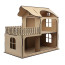 Ляльковий будиночок з балконом, МДФ, 58х31х53 см, ROSA TALENT
