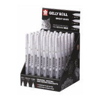 Дисплей з наповненням гелевих ручок Gelly Roll (білий), розміру (05-08-10), 36 шт, картон, Sakura