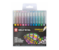 Набір гелевих ручок Sakura STARDUST Gelly Rol 12 шт POXPGBSTA12