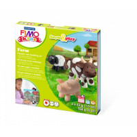 Набор пластики Fimo kids, Ферма, 4 цв.*42 г, Fimo