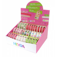 Набор дизайнерского скотча, Весна, 1,5см*10м, 9диз., 36шт. Heyda