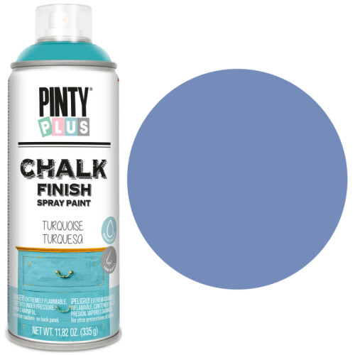 Краска-аэрозоль на водной основе Chalk-finish, Синий индиго, 400 мл, PINTYPLUS