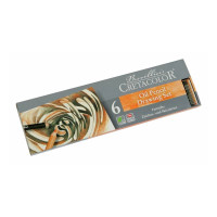 Набор карандашей OIL PENCILS, 6 шт., металл. коробка, Cretacolor