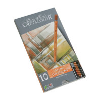 Набор карандашей для экскизов ARTINO, 10 шт., металл. коробка, Cretacolor